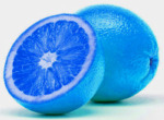 Electric-blue oranges
